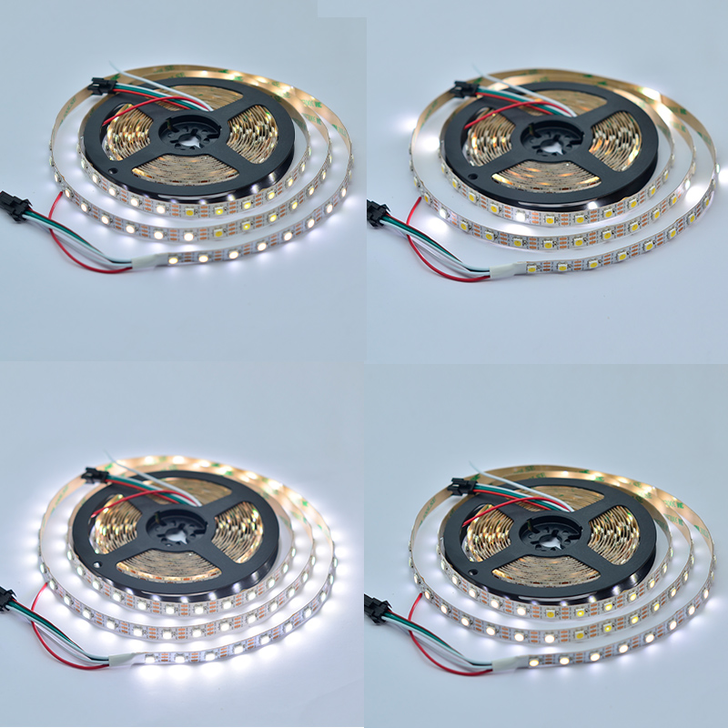 SK6812B Daylight/Warm White/Dual white CCT WWA DC5V 60LEDs/m Programmable Led Strip Lights- 5m/16.4ft per roll SK6812B Daylight/Warm White/Dual white CCT WWA DC5V 60LEDs/m Programmable Led Strip Lights- 5m/16.4ft per roll